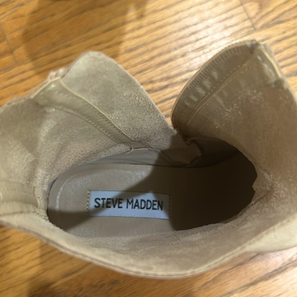 Steve Madden Braylen Suede Pointed Toe Bootie in Sand Color - Picture 12 of 12